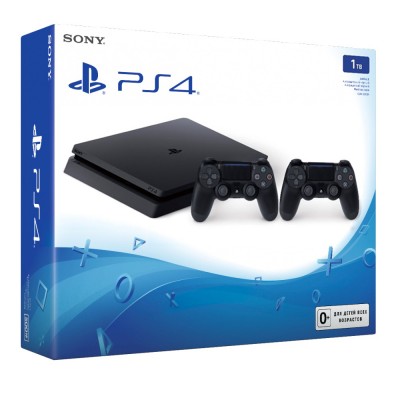 PlayStation 4 Slim 1Tb (б/у) + 2-й геймпад (новый)